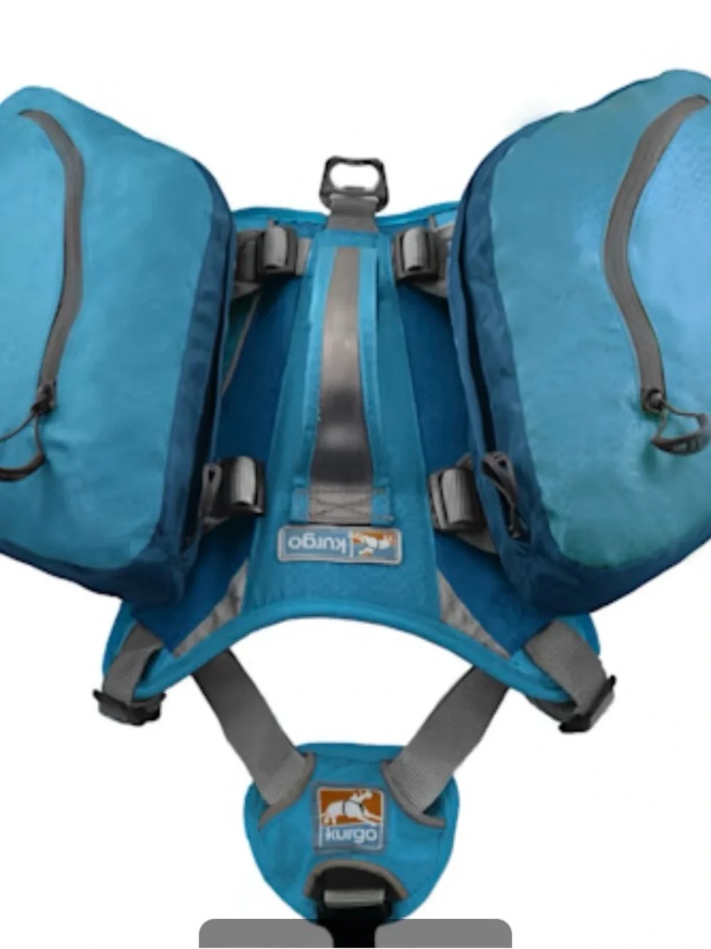 Kurgo Teal Dog Saddle Backpack Harness - medium dog